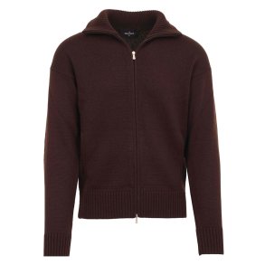 GRAN SASSO Cardigan Extrafine Merino Brun