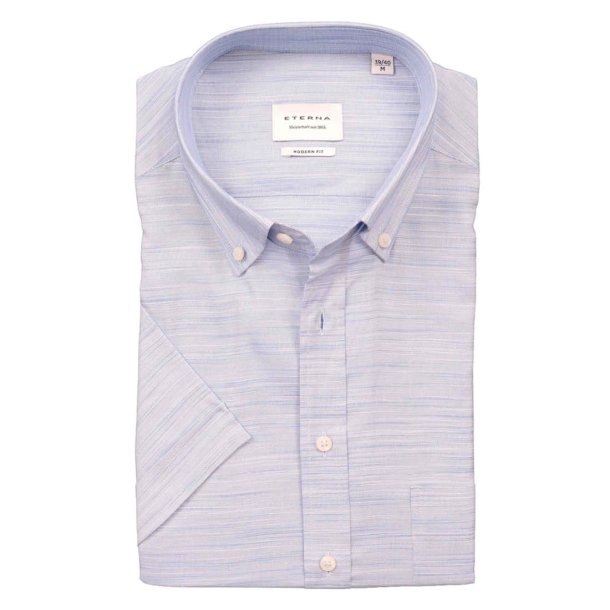 ETERNA Skjorte Kortrmet Modern Fit Lysebl