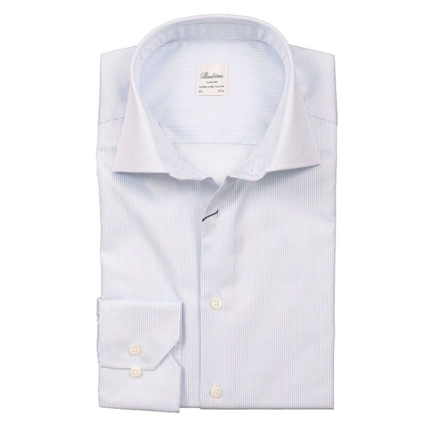 STENSTR�M'S Skjorte Slim Extra Long Sleeve Stribet Bl�