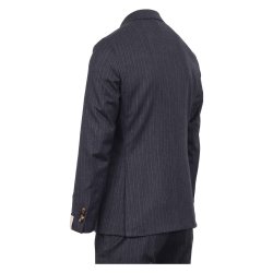 CARUSO Jakkest Aida Light Flannel Nlestribet Navy