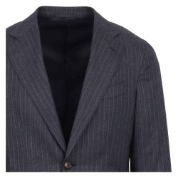 CARUSO Jakkest Aida Light Flannel Nlestribet Navy