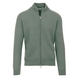 GRAN SASSO Cardigan Zip Patent Salvie