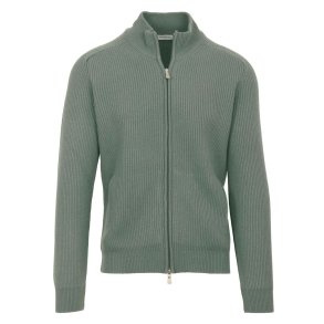 GRAN SASSO Cardigan Zip Patent Salvie