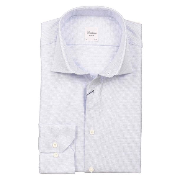 STENSTR�M'S Skjorte Regular Twill Lys Bl�