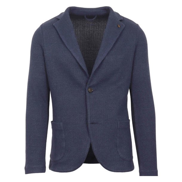 GRAN SASSO Jakke Strik H�r | Bomuld Indigo