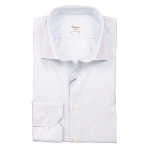 STENSTR�M'S Skjorte Regular Extra Long Stribet Bl�