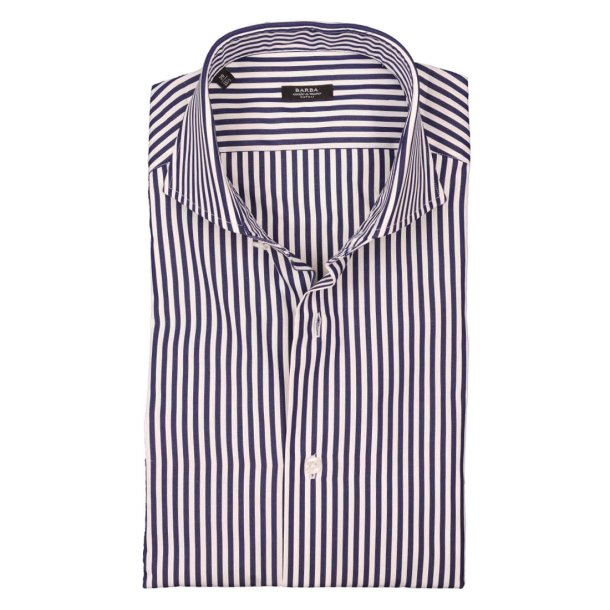 BARBA Skjorte Stribet Royal Blue
