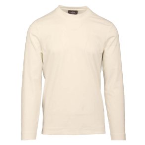 GRAN SASSO T-shirt Lang�rmet Jersey Hvid