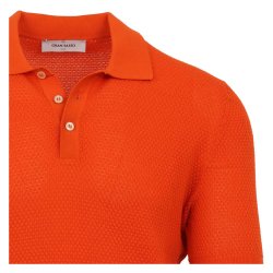 GRAN SASSO Polo Bobbelstruktur Orange