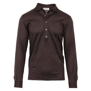 GRAN SASSO Popover Merceriseret Bomuld Dark Brown