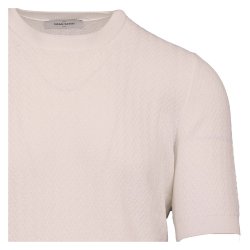 GRAN SASSO T-Shirt Chevron Hvid