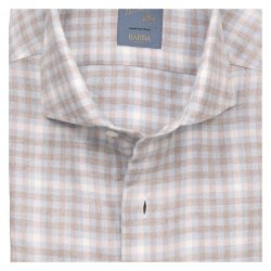 BARBA Skjorte Dandylife Flannel Tern Bl | Brun