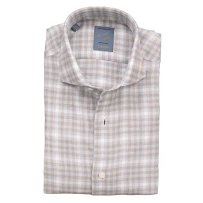 BARBA Skjorte Dandylife Flannel Tern Bl | Brun