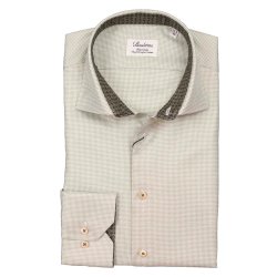 STENSTR�M'S Skjorte Fitted Kontrast Gr�n