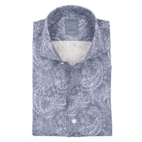 BARBA Skjorte Dandylife M�nster Indigo