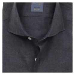 BARBA Skjorte Dandylife Flannel Sildeben Indigo
