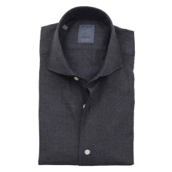 BARBA Skjorte Dandylife Flannel Sildeben Indigo