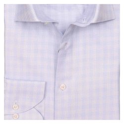 STENSTRM'S Skjorte Slim Ternet Lys Bl