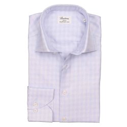 STENSTRM'S Skjorte Slim Ternet Lys Bl