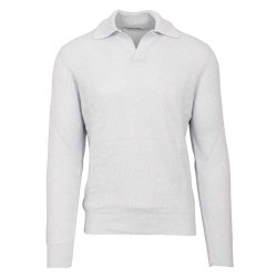 GRAN SASSO Open Collar H�r | Bomuld Isbl�
