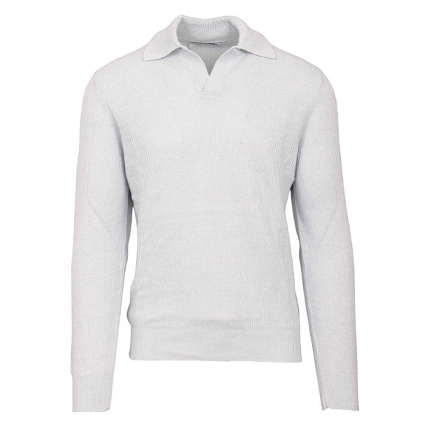 GRAN SASSO Open Collar H�r | Bomuld Isbl�