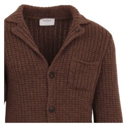 GRAN SASSO Jakke Sartorial Strik Cappuccino