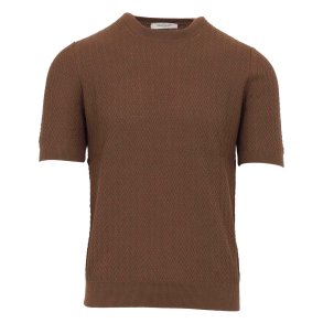 GRAN SASSO T-Shirt Chevron Brun