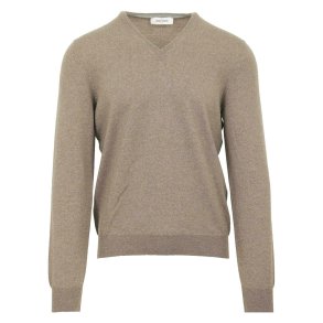 GRAN SASSO Strik V-hals Merino Varm Gr�