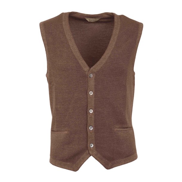 GRAN SASSO Vest Strik Vintage Cappuccino