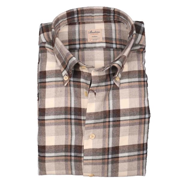 STENSTRM'S Skjorte Fitted Flannel Tern 