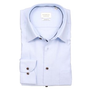 ETERNA Skjorte Comfort Fit Struktur Lysebl�