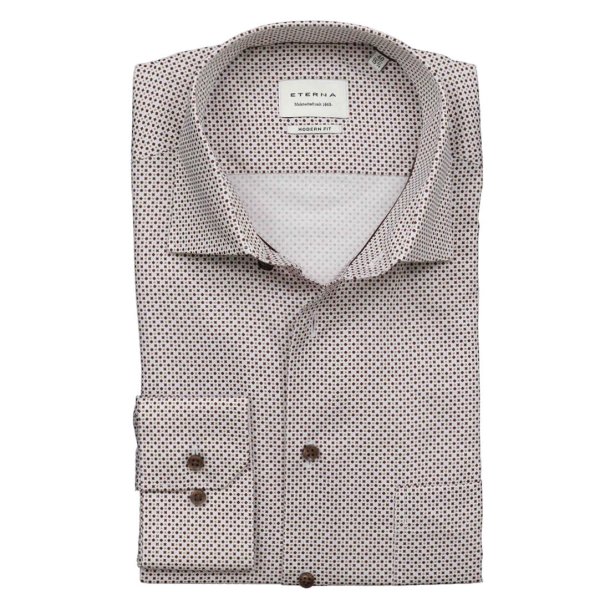 ETERNA Skjorte Modern Fit Smmnstret