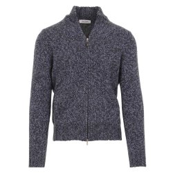 GRAN SASSO Cardigan Mouline Bl