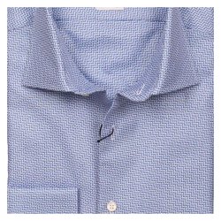 STENSTR�M'S Skjorte Regular Struktur M�nster Bl�