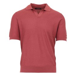 GRAN SASSO Open Collar Silke | Bomuld Cherry