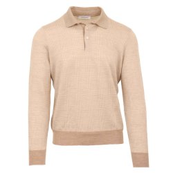 GRAN SASSO Polo Tern Uld | Silke Beige 