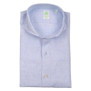 FINAMORE Skjorte Eduardo Giza Cotton Lysebl�