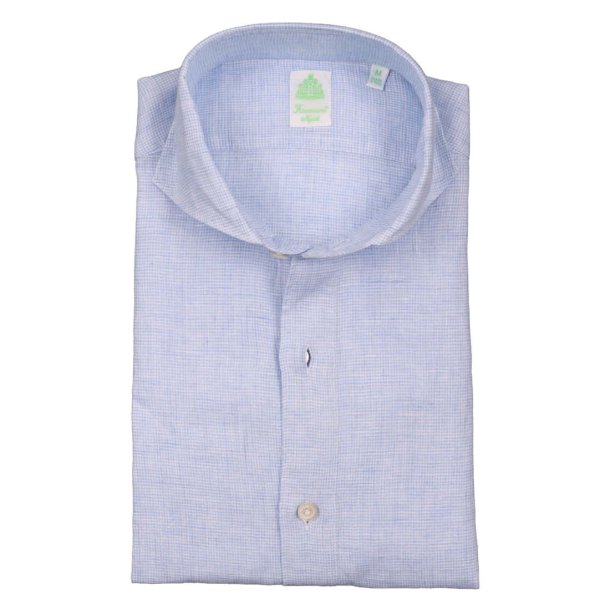 FINAMORE Skjorte Eduardo Giza Cotton Lysebl�