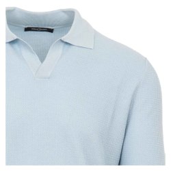 GRAN SASSO Open Collar Silke | Bomuld Lys Bl