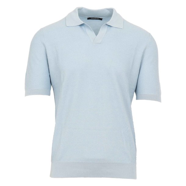 GRAN SASSO Open Collar Silke | Bomuld Lys Bl