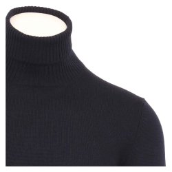 GRAN SASSO Rullekrave Extrafine Merino Navy