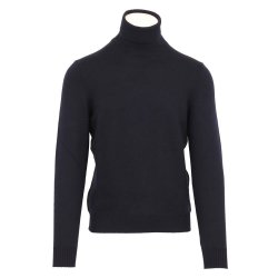 GRAN SASSO Rullekrave Extrafine Merino Navy