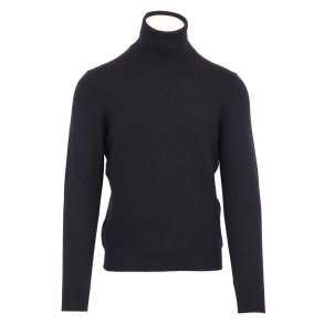 GRAN SASSO Rullekrave Extrafine Merino Navy
