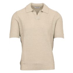 GRAN SASSO Polo Open Collar Hr | Bomuld Mint