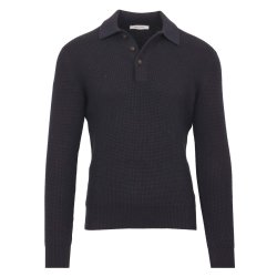 GRAN SASSO Polo Struktur Navy