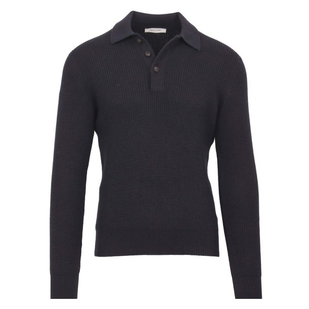 GRAN SASSO Polo Struktur Navy