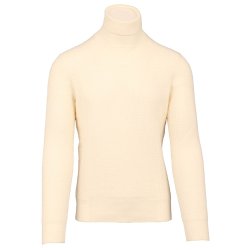 GRAN SASSO Rullekrave Micro Kabel Merino Creme