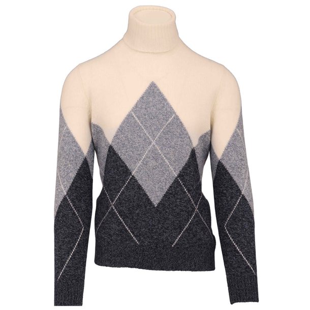 GRAN SASSO Rullekrave Harlekin Bl�