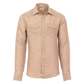 ALESSANDRO GHERARDI Skjorte Western H�r Beige