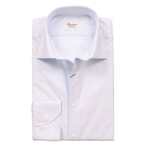 STENSTRM'S Skjorte Fitted Hairline Lysebl